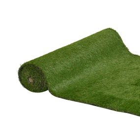 Césped Artificial 30 mm Rollos de 1x4 m Realista para Terraza Jardín Balcón con Orificios de Drenaje Alta Densidad Verde