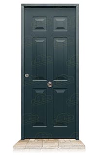 Puerta Acorazada Yedra Gris Antracita 7016 Sagacor 100
