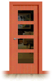 Puerta Premium PL-3500-BV4 Lacada RAL de Interior en Block (Maciza)
