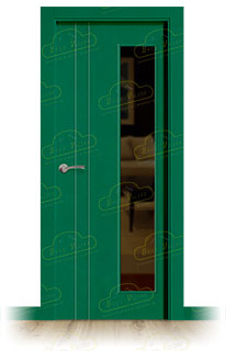 Puerta Premium PV2-V1L Lacada RAL de Interior en Block (Maciza)