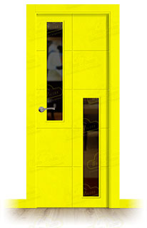 Puerta Premium PVT10-V2 Lacada RAL de Interior en Block (Maciza)